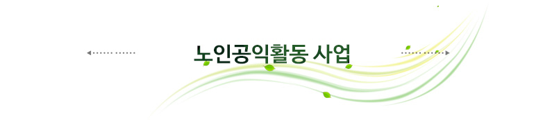 노인공익활동 사업